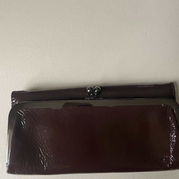 Hobo Intl Brown Patent wallet - Picture 2 of 5